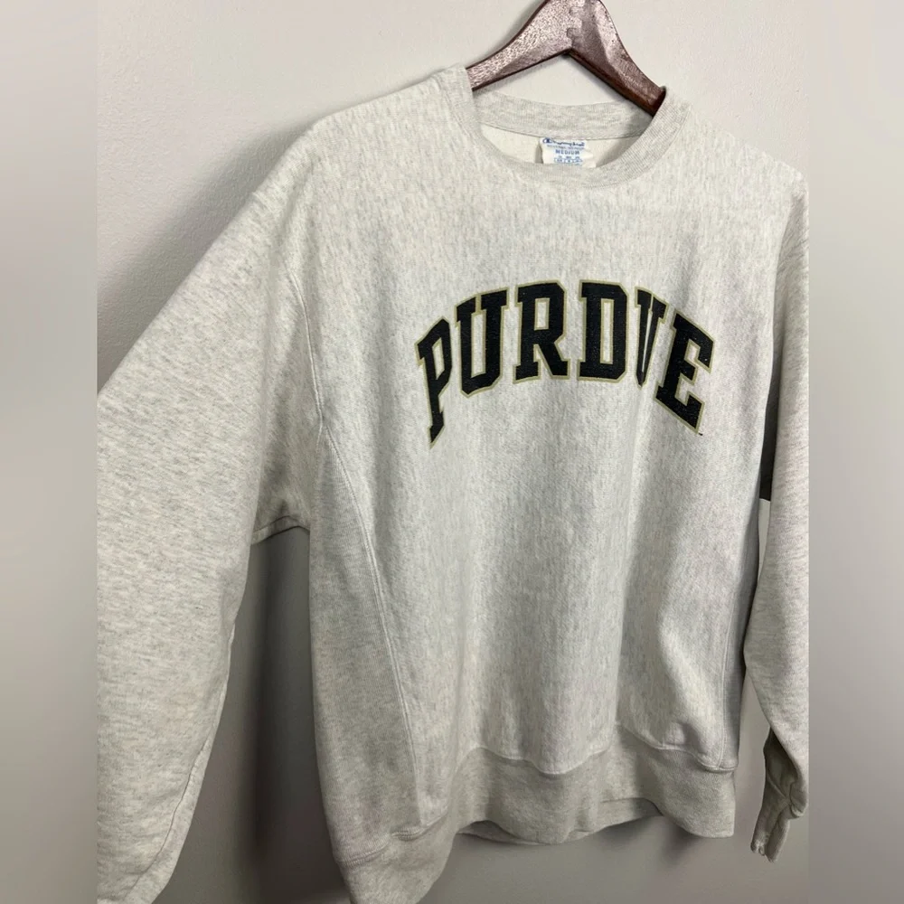 Vintage Champion Purdue Reverse Weave Sweatshirt – Size M - Picture 4 of 12